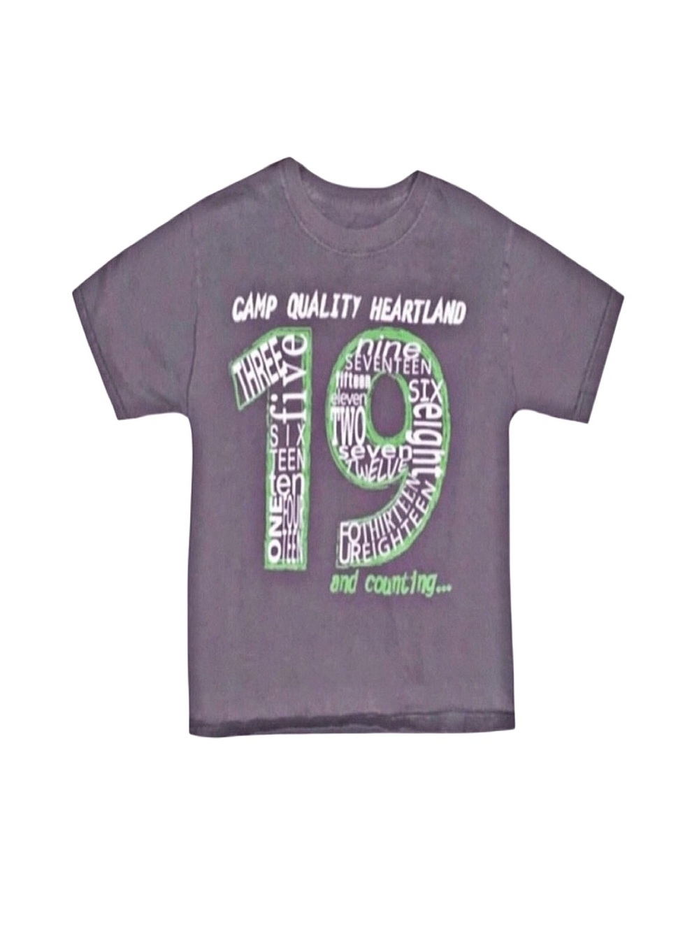 PORT AND COMPANY Camp Quality Heartland Boy's Short Sleeve Top Small 6-8